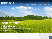 Tablet Screenshot of hoffmannfilter.com